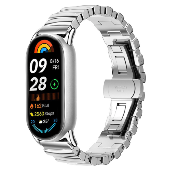 Ремінець-ланцюжок Steel Classic для Mi Band 8/9/10 (Silver)