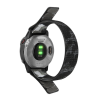 Нейлоновий ремінець на липучці для Garmin Fenix 7/7X/6X/5X/6/5 26ММ. (Чорно-сірий камуфляж)