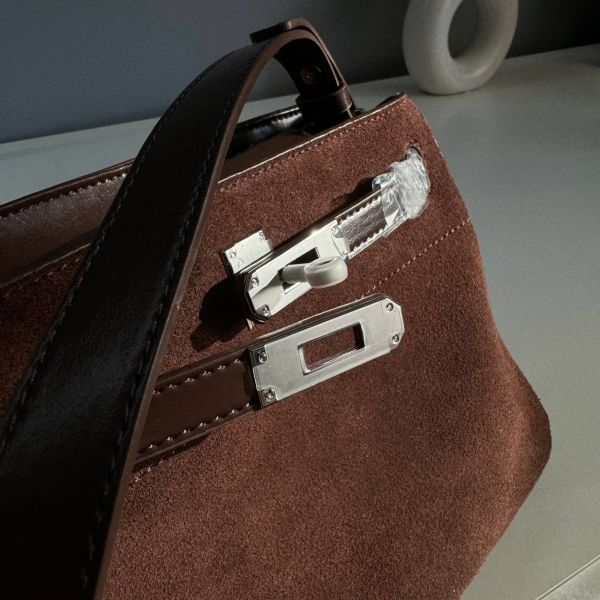 Жіноча сумка Kelly Bag із натуральної шкіри (Brown)