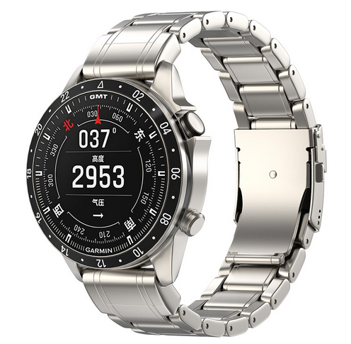 Металевий титановий ремінець 26 мм для Garmin MARQ / Fenix / Epix (Срібний матовий)