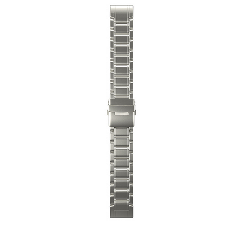 Металевий титановий ремінець 26 мм для Garmin MARQ / Fenix / Epix (Срібний матовий)