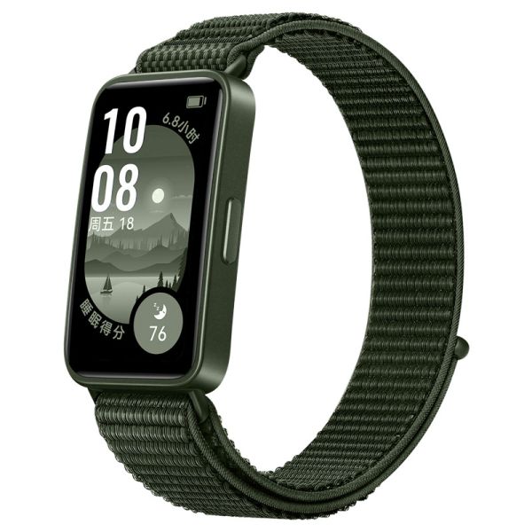 Нейлоновий ремінець для Huawei Band 8 / 9 з липучкою (Green)