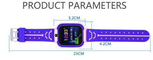 Дитячий водонепроникний розумний годинник з GPS трекером SMART BABY Q12 + (Blue)