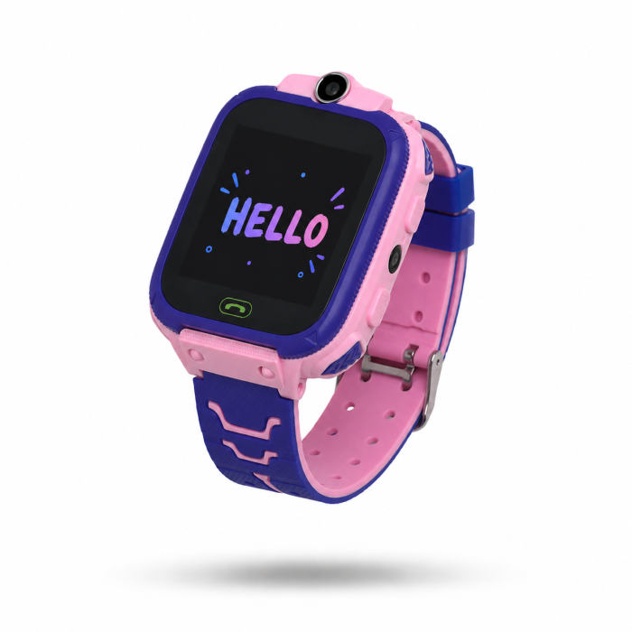 Дитячий водонепроникний розумний годинник з GPS трекером SMART BABY Q12 + (Pink)
