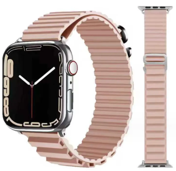 Силіконовий ремінець Alpine LOOP Apple Watch 42 / 44 / 45 / 49 AAA+, Рожевий (Рожевий)