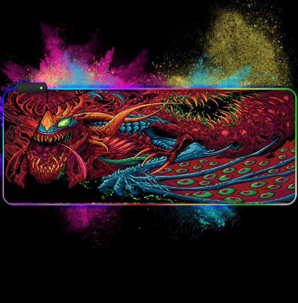 Килимок для мишки LED 80*30 см. Monster  (Print3)