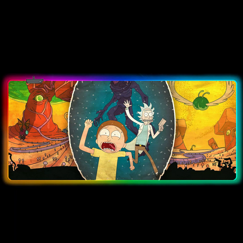 LED килимок для мишки "Rick and morty" 80*30 см (23)