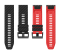 Силіконовий ремінець з карбоновим візерунком 26 мм для Garmin Fenix / Enduro / Tactix (Red)