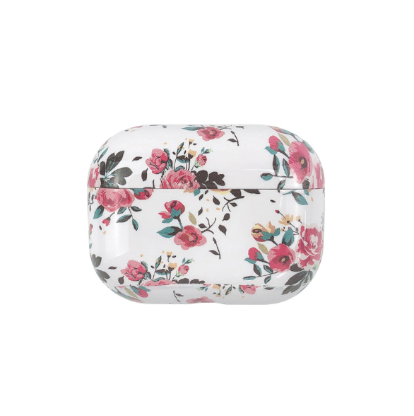 Чохол пластиковий BlackPink для AirPods PRO Flower Series, White