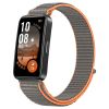Нейлоновий ремінець для Huawei Band 8 / 9 з липучкою (Grey/Orange)