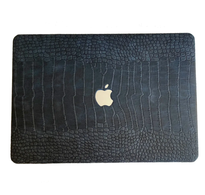 Чохол накладка на MacBook Pro 13  M1/M2/M3 ШКІРЯНИЙ (Синій)