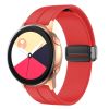 Ремінець силіконовий на магнітному замку 20мм.,  (Червоний)