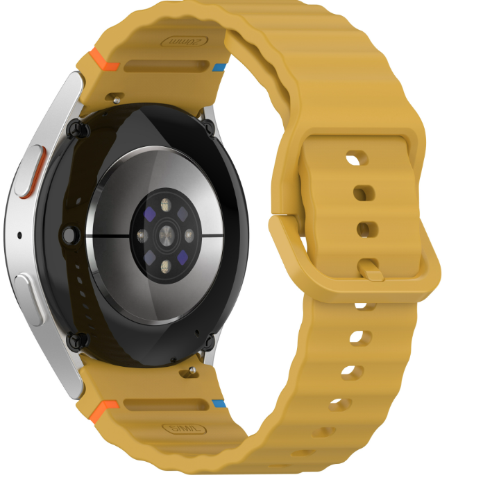 Силіконовий ремінець для Samsung Galaxy Watch 7/FE/6/5/4 (Жовтий)