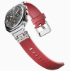Металевий ремінець Armor Pro із силіконовою вставкою для Samsung Galaxy Watch 8 40/44 мм. (red+silver)