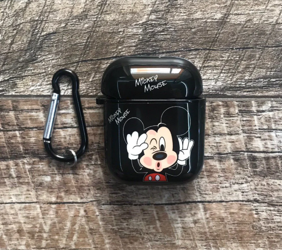 Чохол BlackPink Brand для AirPods, Міккі Маус Чорний