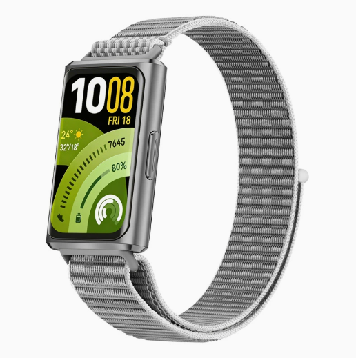Петля-ремінець з нейлону для Huawei Band 11 / 11 Pro • М’який • Регульований • Липучка (сірий)