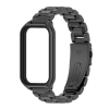 Металевий ремінець з корпусом для Xiaomi Redmi Band 2 / Mi Band 8 Active (сталевий браслет) (чорний)