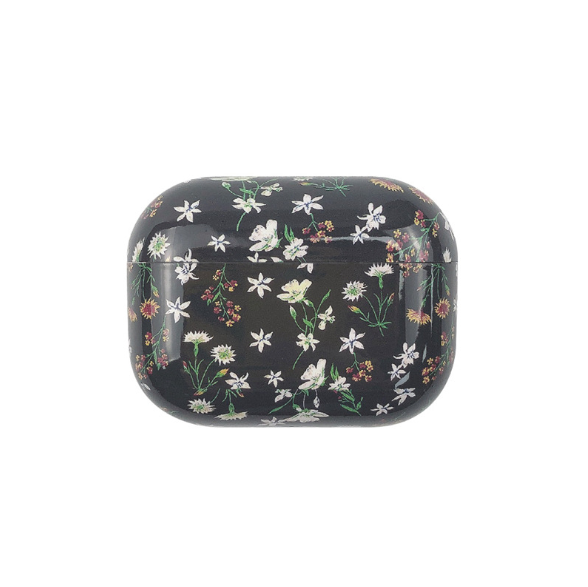 Чохол пластиковий BlackPink для AirPods PRO Flower Series, Black/Green