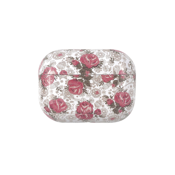 Чохол пластиковий BlackPink для AirPods PRO Flower Series, White/Red