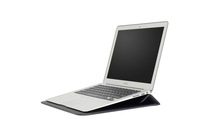 Чохол-конверт-підставка Leather PU для MacBook 13 (Чорний)