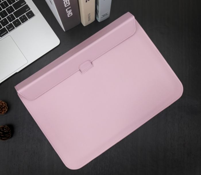 Чохол-конверт-підставка Leather PU для MacBook 13 (Рожевий)