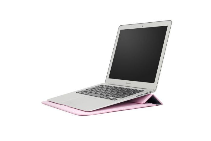 Чохол-конверт-підставка Leather PU для MacBook 13 (Рожевий)