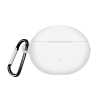 Силіконовий чохол для Huawei FreeBuds 5i з карабіном (White)