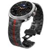 Металевий браслет Butterfly для Samsung Galaxy Watch 8 Classic 46 мм (red line)