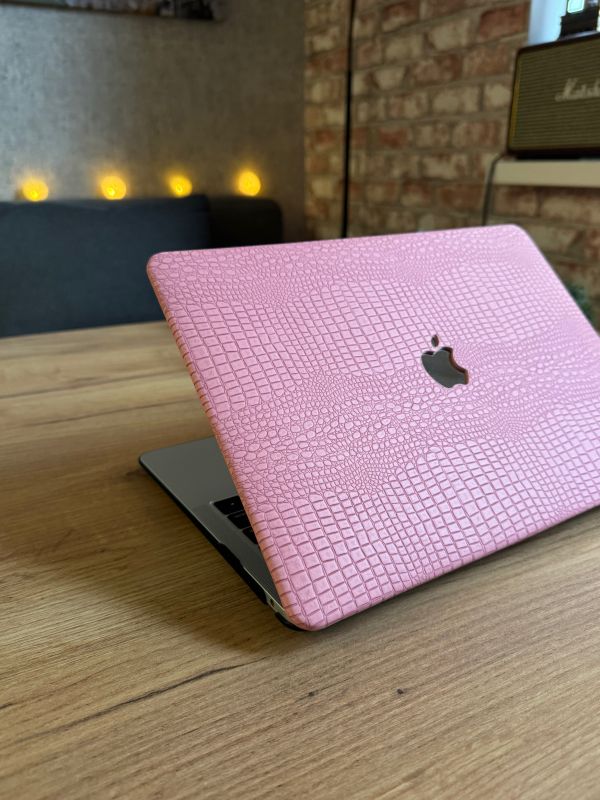 Чохол накладка шкіряна на MacBook Pro 16.2 A2485 | A2780 (Рожевий)