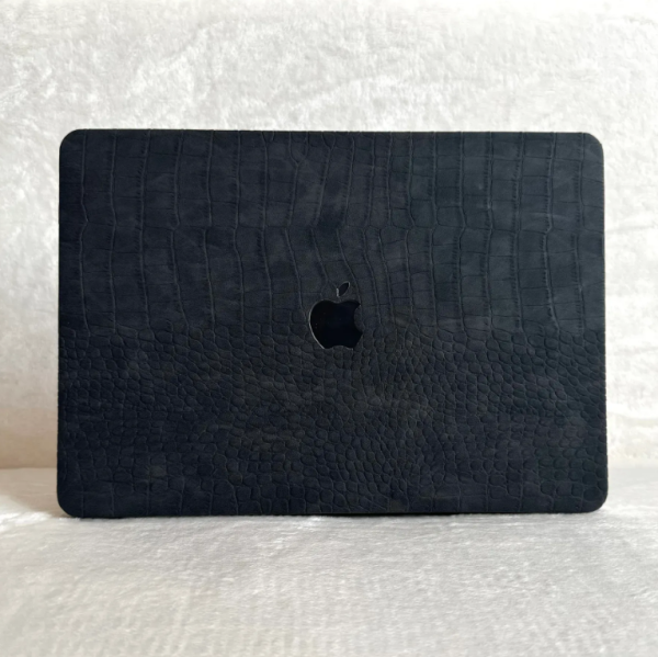 Чохол накладка на MacBook Pro 13  M1/M2/M3 ШКІРЯНИЙ (Чорний)