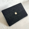 Чохол накладка на MacBook Pro 13  M1/M2/M3 ШКІРЯНИЙ (Чорний)