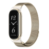 Металевий ремінець MiJoаs Milanese для Mi Band 8 / 9 Pro – з прозорим пластиковим корпусом (Бежевий)