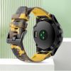 Силіконовий ремінець для Garmin Fenix 7X / 6X / 5X (22 мм) (камуфляж жовтий)
