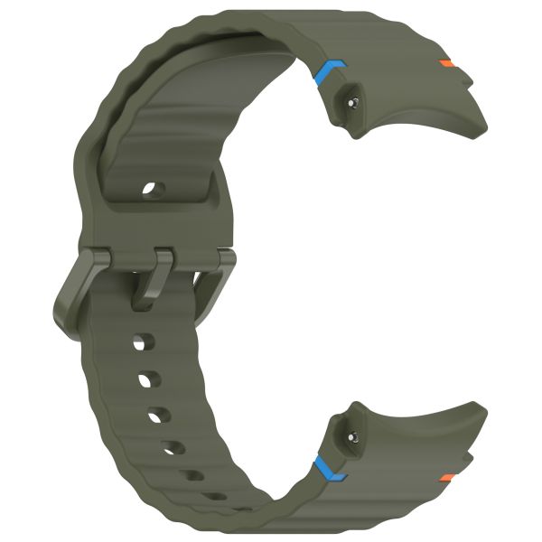 Силіконовий ремінець для Samsung Galaxy Watch 7/FE/6/5/4 (Хакі зелений)