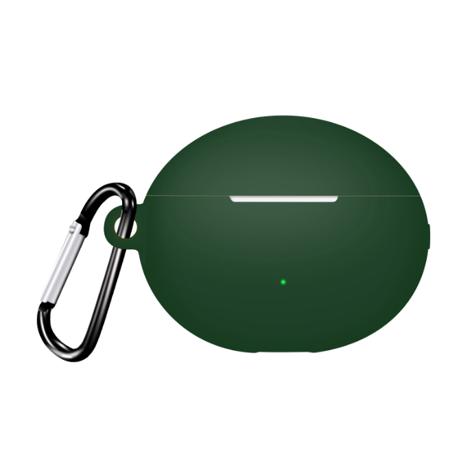 Силіконовий чохол для Huawei FreeBuds 5i з карабіном (Green)