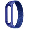 Тканинний монобраслет Braided Solo Loop для Xiaomi Mi Band 3 | 4 | 5 | 6 (Розмір M - 170 мм), Чорний (Синій)