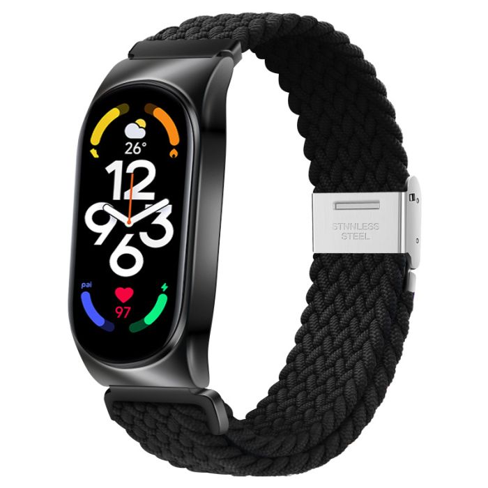 Ремінець для Mi Band 8/9 тканинний (Чорний)