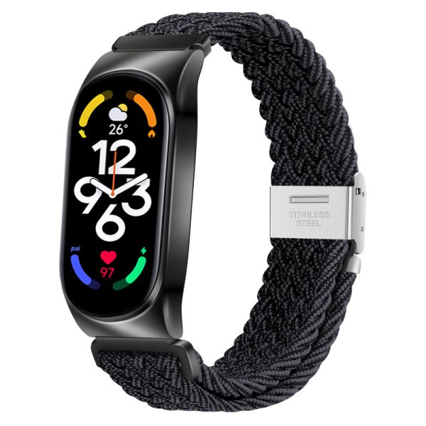 Ремінець для Mi Band 8/9 тканинний (Gray / Black)