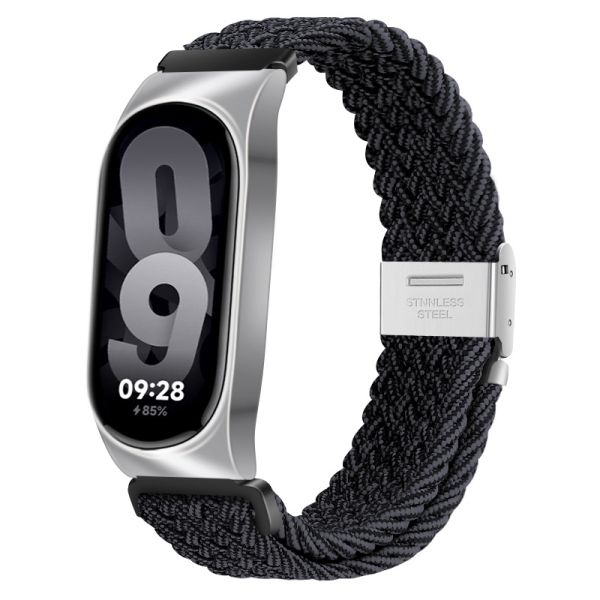 Ремінець для Mi Band 8/9 тканинний (Gray+Silver)