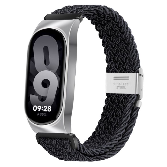 Ремінець для Mi Band 8/9 тканинний (Gray+Silver)