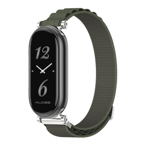 Ремінець Alpine GT4 текстильний  для Mi Band 8 / 9 (Зелений)