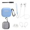 Чохол для AirPods 4 із комплектом аксесуарів 7в1 (Блакитний)