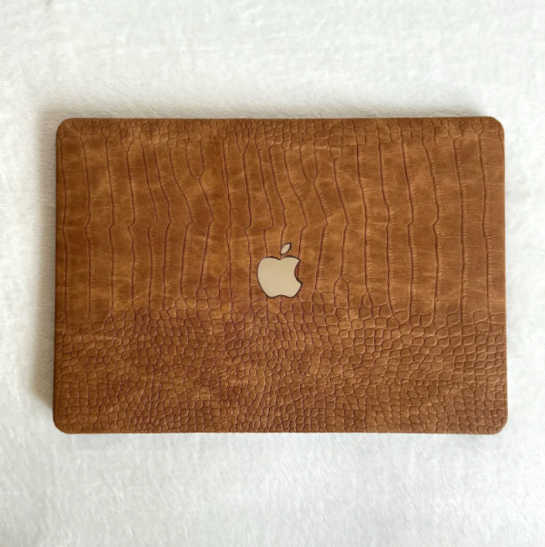Чохол накладка на MacBook Pro 13  M1/M2/M3 ШКІРЯНИЙ (Рижий)
