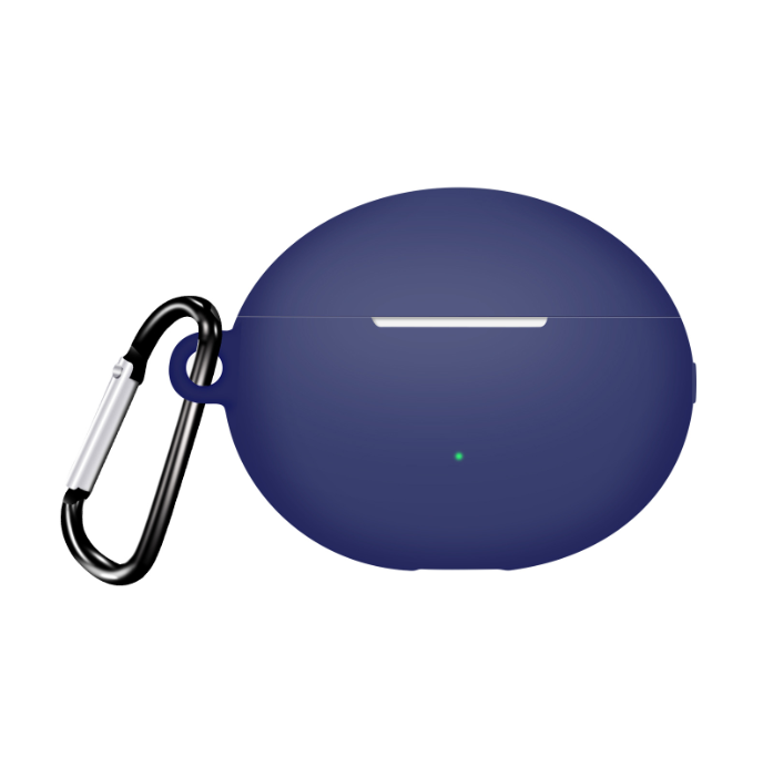 Силіконовий чохол для Huawei FreeBuds 5i з карабіном (Blue)