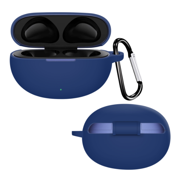 Силіконовий чохол для realme Buds Air 6 Pro (з карабіном) (Blue)
