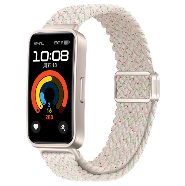 Ремінець для браслета Huawei Band 8/Huawei Band 9 (Бежевий в крапку)